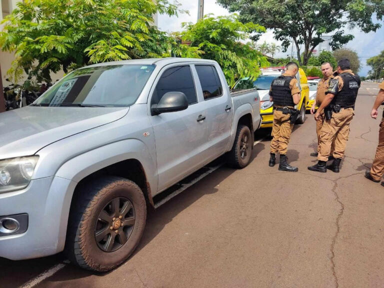 Jovem de 20 anos é preso em Marechal Rondon com Amarok furtada em Cascavel