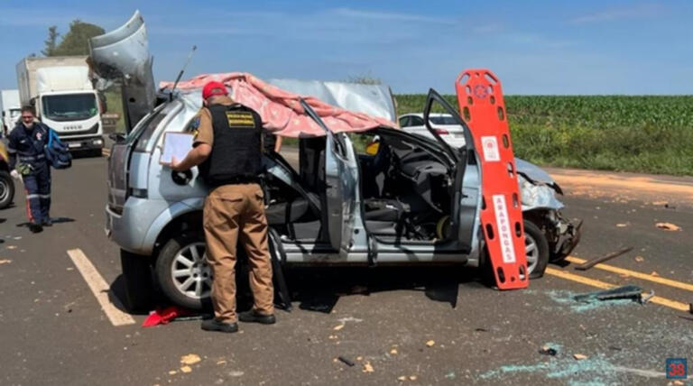 Morador de Nova Santa Rosa vai buscar esposa no hospital e se envolve em acidente na volta de Londrina