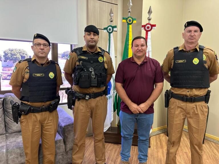 Prefeito de Mercedes e comando da PM discutem medidas para reforçar a segurança pública