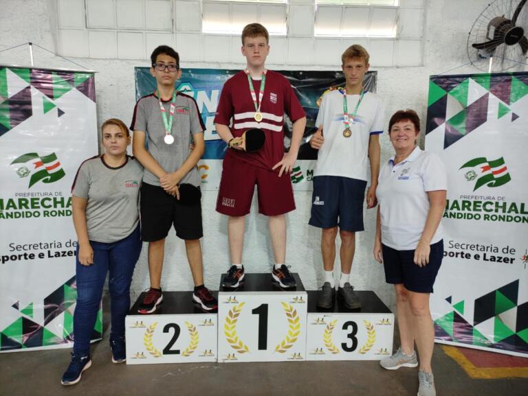 JEPs: conhecidos os campeões do tênis de mesa em Marechal Rondon