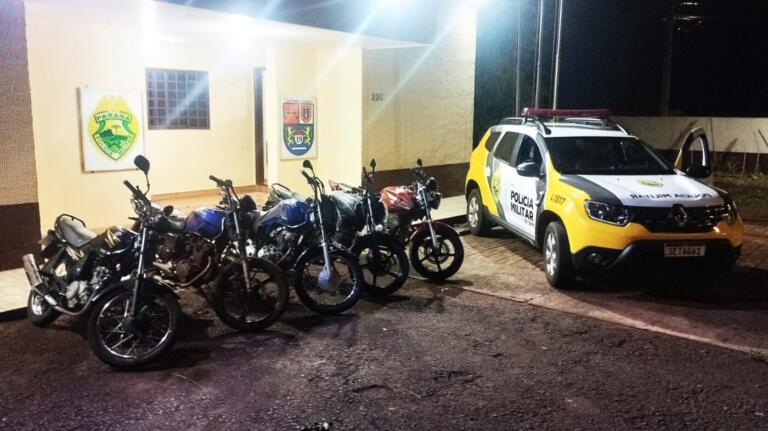 Após reclamações da comunidade, PM apreende motos barulhentas em Nova Santa Rosa