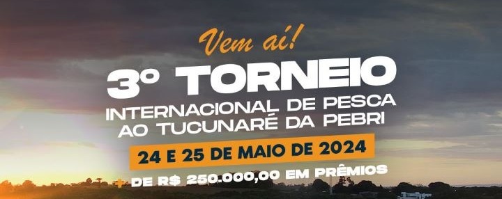 Inscrições ao 3º Torneio Internacional do Tucunaré de Pato Bragado seguem abertas