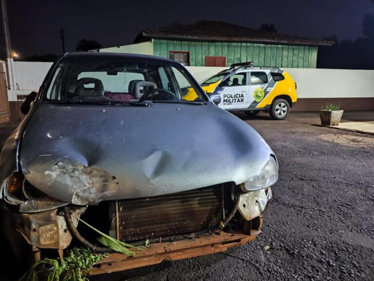 Homem é detido em Nova Santa Rosa após se envolver em acidente e fugir sem prestar socorro