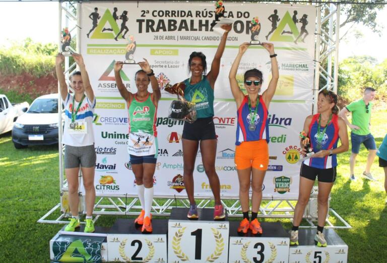 Com vitória de atleta de elite vestindo cores da Assemar, 2ª Corrida do Trabalhador reúne 700 participantes em Marechal Rondon