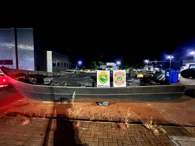 Embarcação carregada com cigarros contrabandeados é apreendida em Mercedes