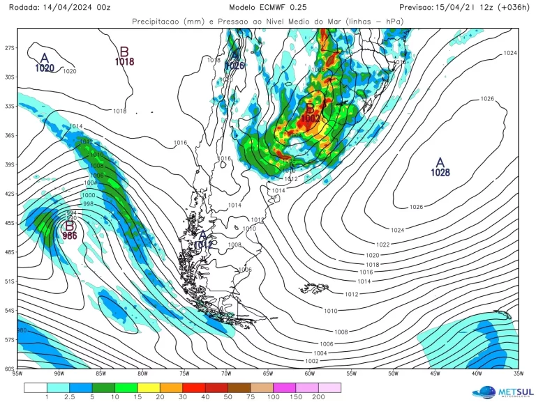 Ciclone vai provocar neve, chuva intensa e tempestades no Sul da América, aponta MetSul