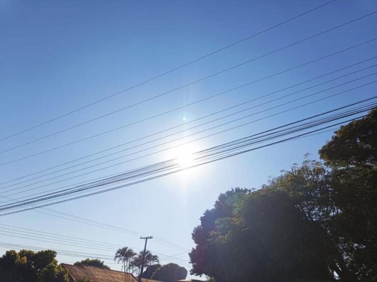 Sábado será de calor e céu limpo em Marechal Rondon