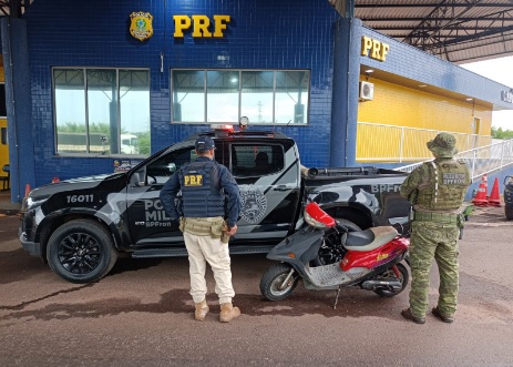 BPFron recupera motocicleta furtada em Guaíra