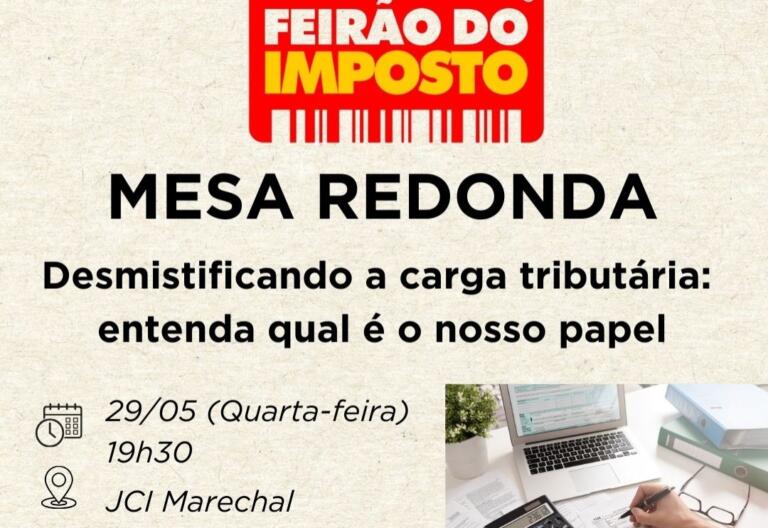 Cojem Marechal promove mesa redonda “Desmistificando a carga tributária: entenda qual é o nosso papel”