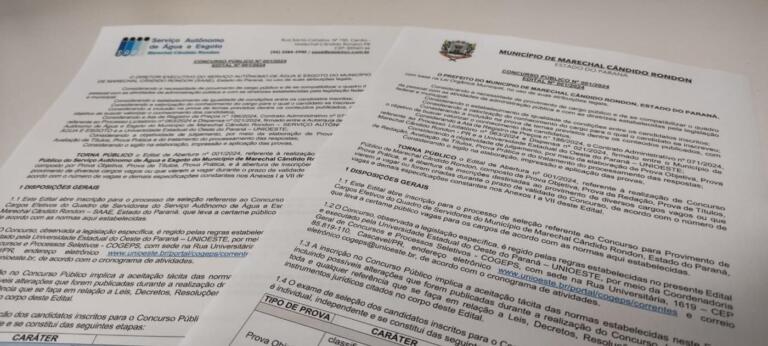 Começa o prazo de inscrições aos concursos da prefeitura e do Saae