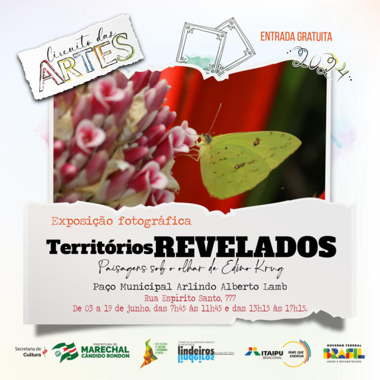 Exposição “Territórios Revelados” pode ser apreciada no saguão da prefeitura rondonense