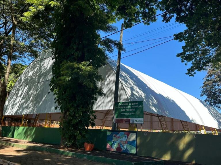 Inauguração da quadra coberta de Novo Horizonte é reagendada para este sábado