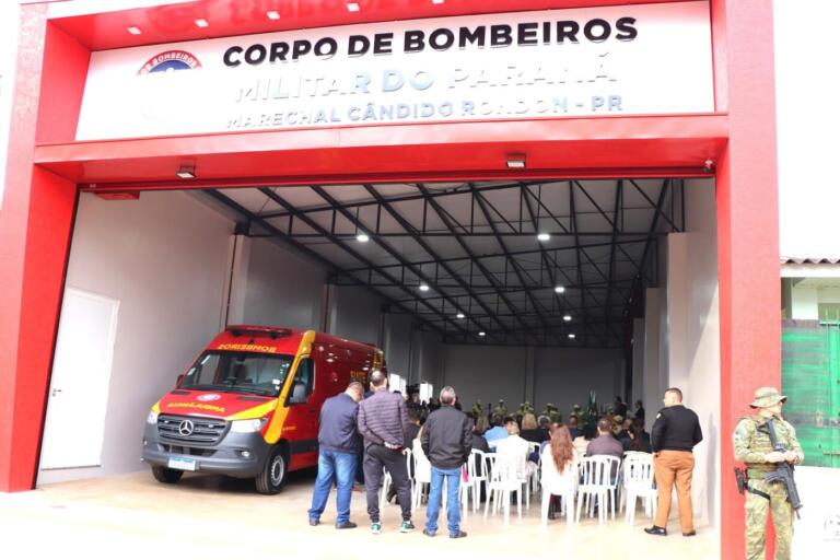 Inaugurada obra de R$ 2 milhões do Corpo de Bombeiros em Marechal Rondon; veja fotos