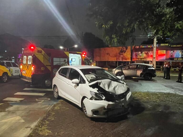 Acidente envolvendo dois veículos é registrado no centro de Marechal Rondon