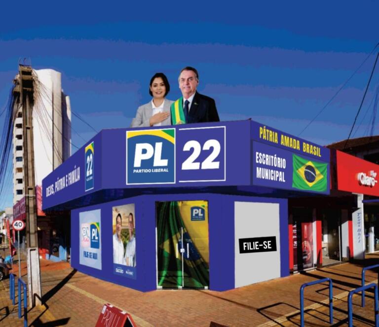 PL de Bolsonaro abre escritório no centro de Marechal Rondon