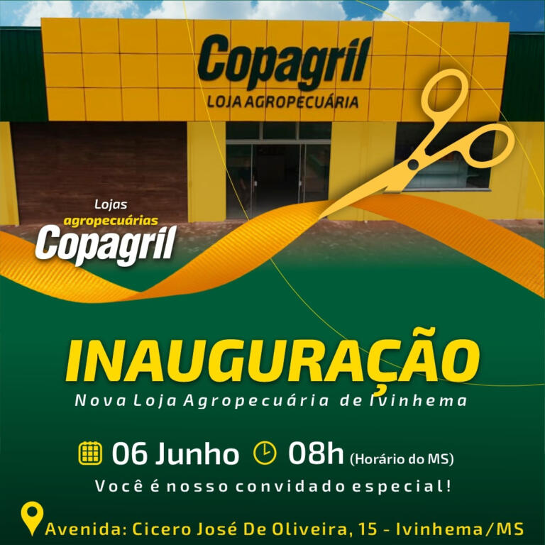 Copagril inaugura mais uma Loja Agropecuária no Mato Grosso do Sul