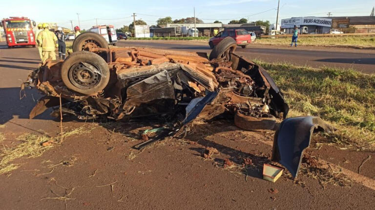 Morre jovem vítima de capotamento na BR-163 em Toledo