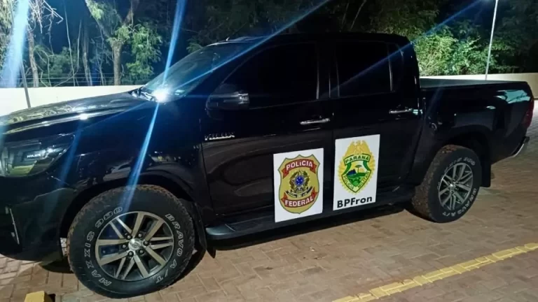 Caminhonete furtada em Toledo é recuperada em Guaíra