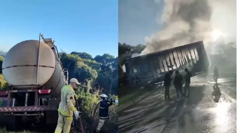 Dois caminhoneiros morrem em grave acidente na BR-277