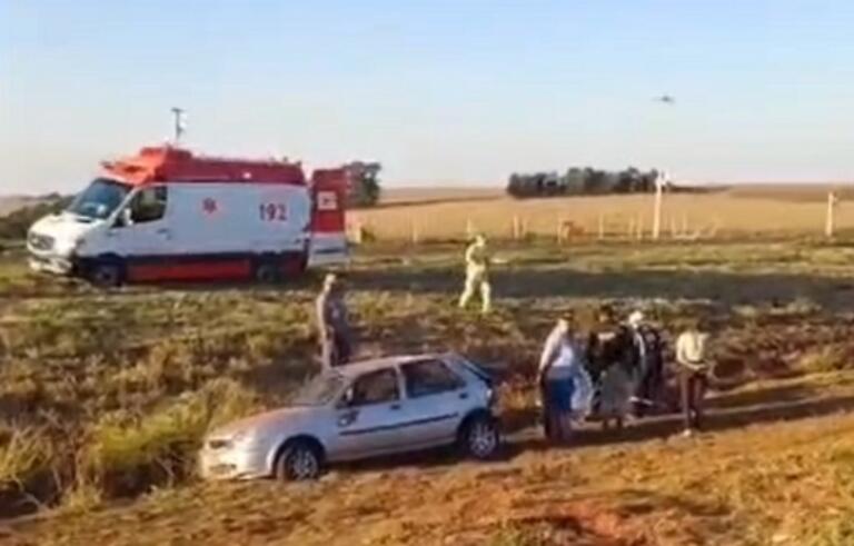 Acidente entre Marechal Rondon e Toledo deixa cinco pessoas feridas