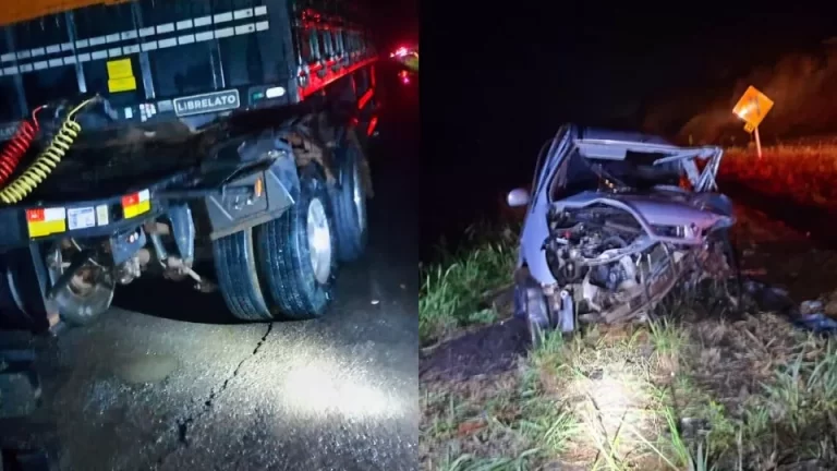 Homens morrem e criança fica ferida em acidente na BR-163