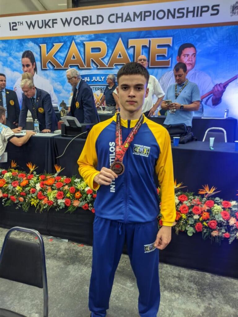 Rondonense Julio Meller conquista medalha de bronze no Mundial de Caratê