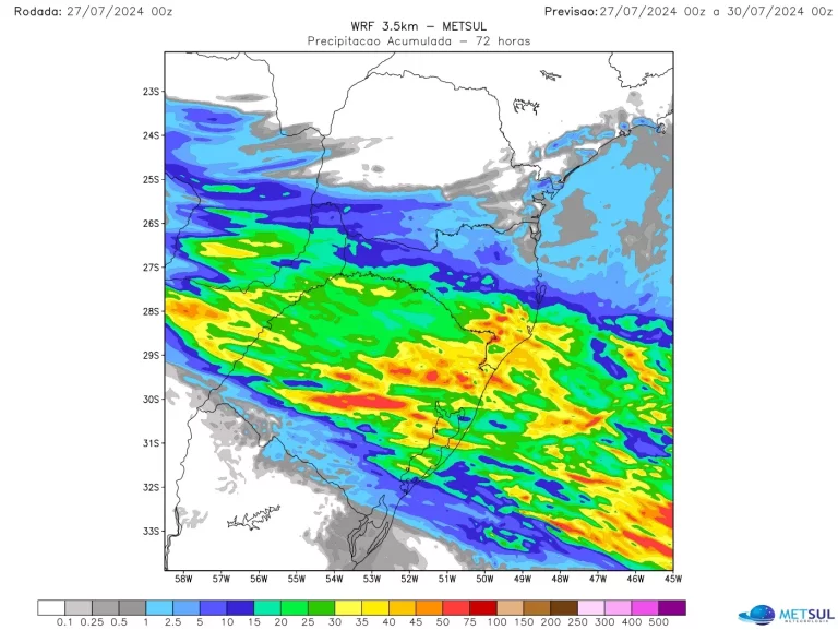 Dias de instabilidade: Veja as últimas projeções de chuva no Sul do Brasil
