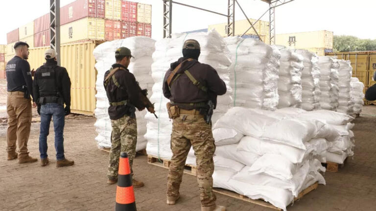 Paraguaios apreendem maior quantidade de cocaína da história do país