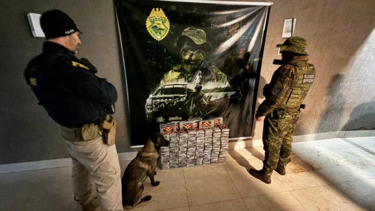 Carga milionária de cocaína é apreendida no Paraná