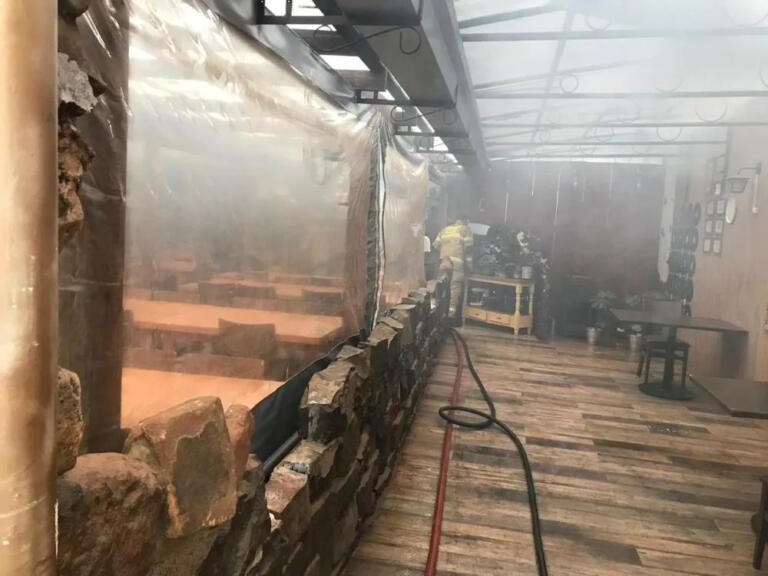 Princípio de incêndio em pizzaria rondonense mobiliza bombeiros