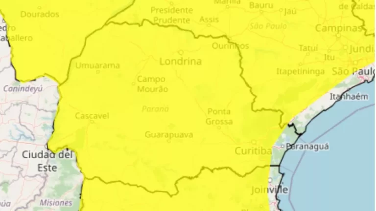 Paraná está sob alerta de onda de calor e baixa umidade