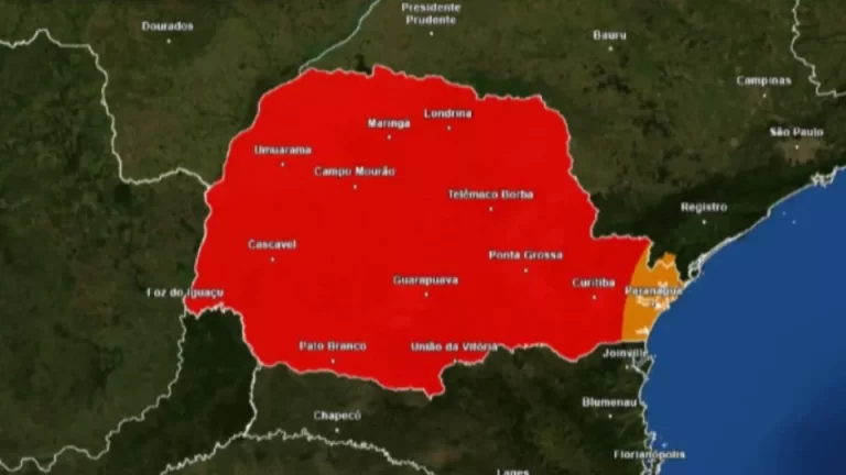Paraná tem risco muito alto de incêndios florestais