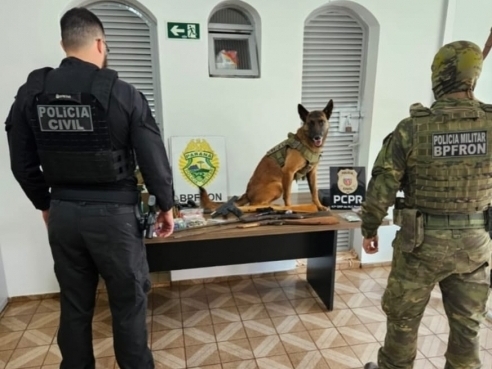 Armas, drogas e eletrônicos: operação em Porto Mendes prende seis pessoas