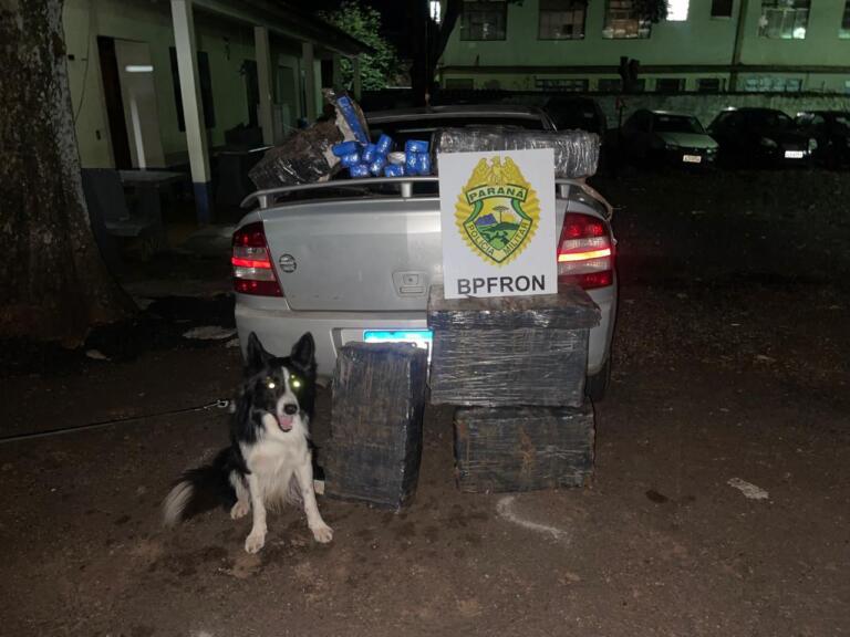 BPFron apreende veículo com 126 quilos de maconha em Santa Helena