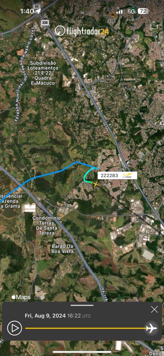 Aeroporto de Cascavel, de onde voo saiu, faz operação de emergência para tentar contato com famílias vítimas