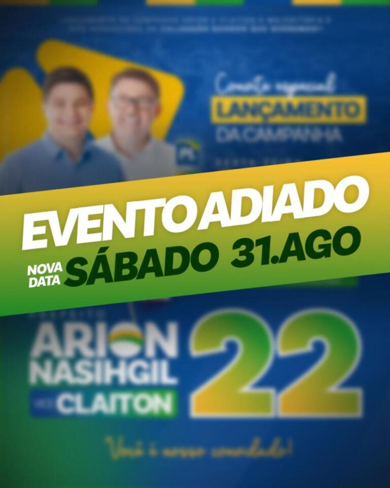 Adiado lançamento da campanha de Arion e Claiton