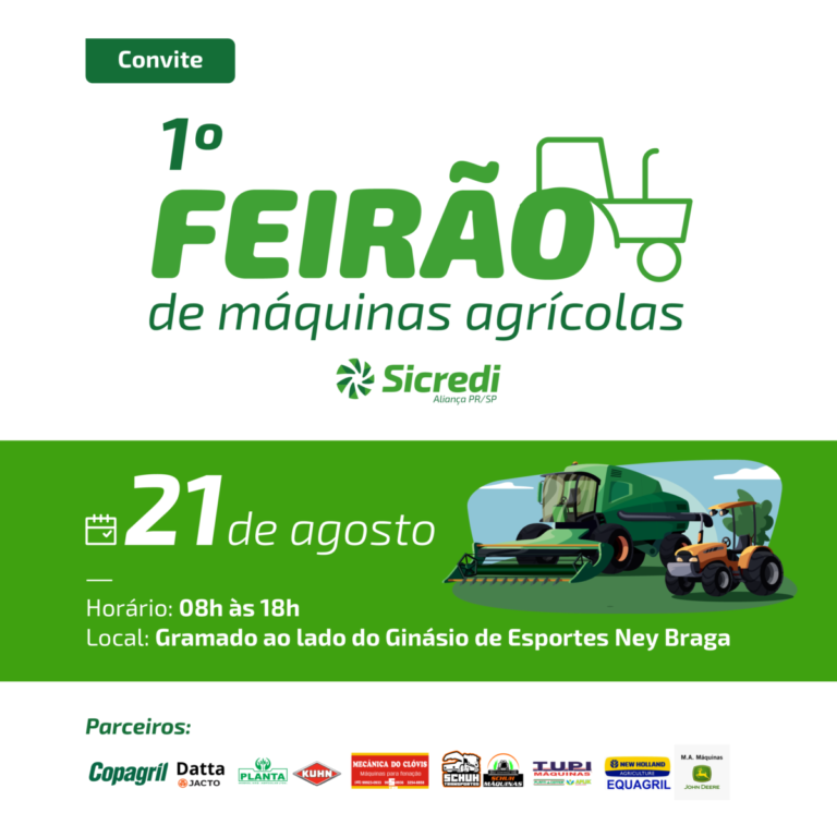 1º Feirão de Máquinas Agrícolas Sicredi acontece nesta quarta-feira em Marechal Rondon
