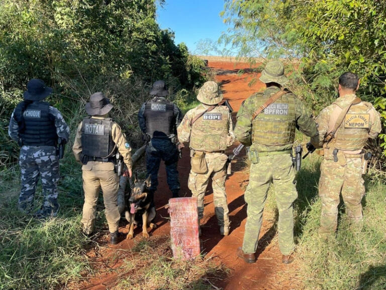 Polícia encontra tabletes de maconha em comunidade rural de Guaíra