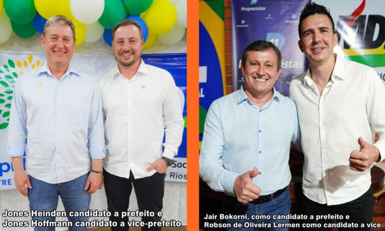 Ex-prefeito Jones Heiden disputará eleições em Entre Rios do Oeste contra o ex-vereador Jair Bokorni