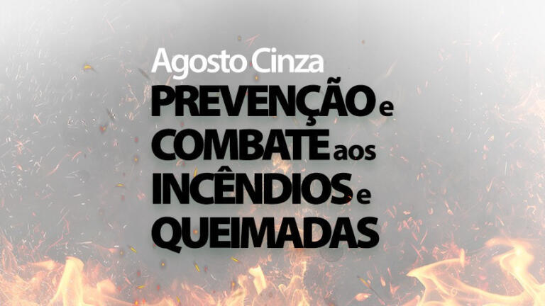 Campanha Agosto Cinza chama a atenção para a importância da prevenção no combate aos incêndios