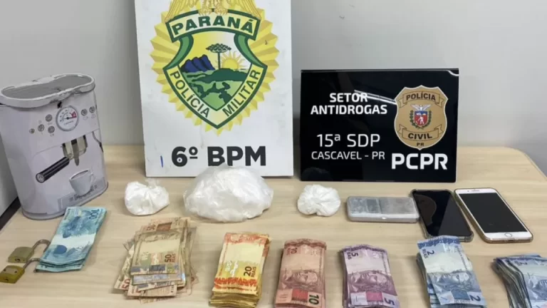 Bucha de cocaína é encontrada com criança de quatro anos em Cascavel