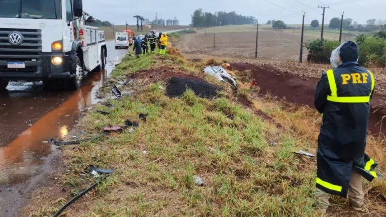 Dois adultos e criança de 9 anos morrem em acidente na BR-369