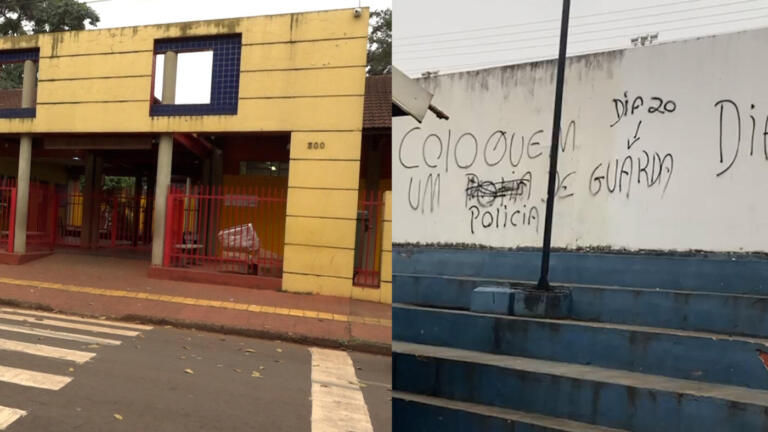 Colégio de município da região Oeste é alvo de ameaças