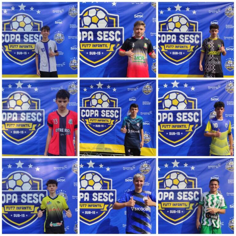 Finais da Copa Sesc Fut 7 Sub-15 acontecem domingo; vote no Craque da Galera