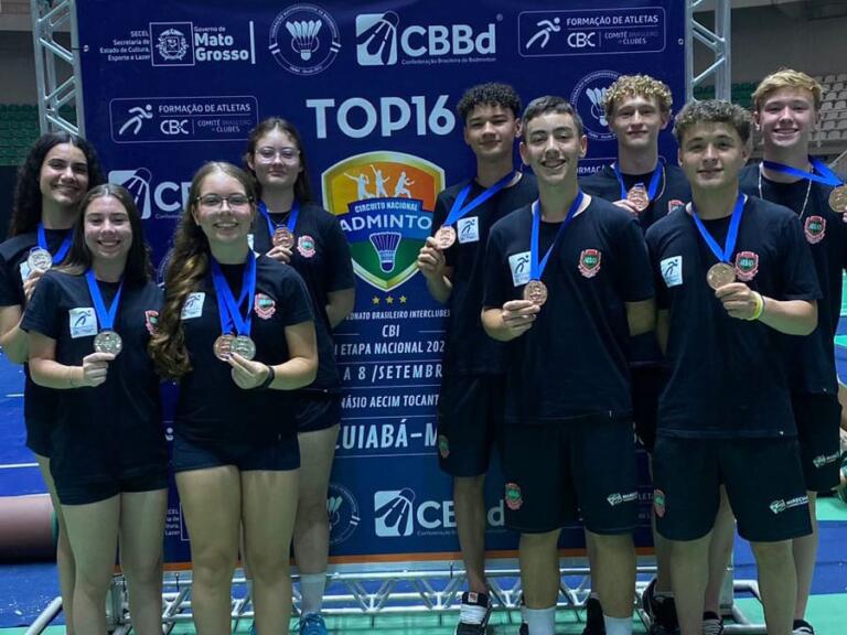 ARBAD conquista seis medalhas nos Circuito Nacional de Badminton