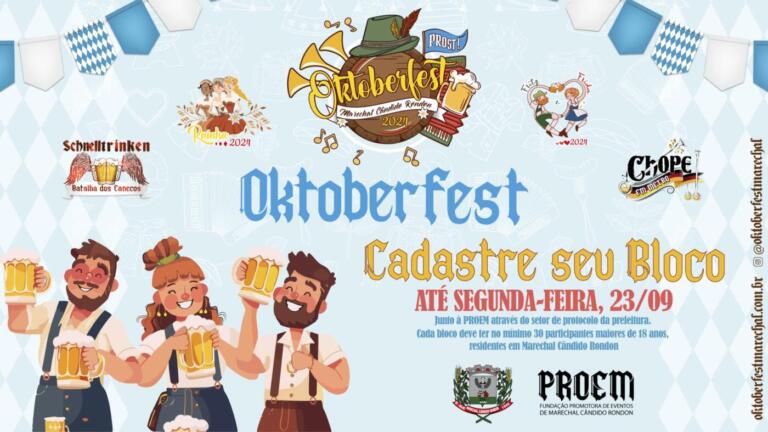 Oktoberfest 2024: novos blocos devem se cadastrar até segunda-feira