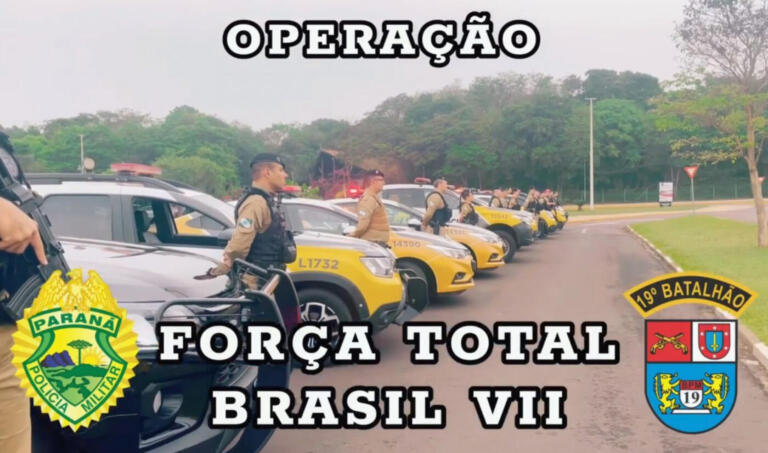 Operação Força Total Brasil VII é lançada pelo 19º Batalhão de Polícia Militar em Toledo