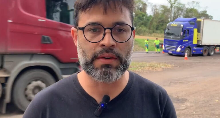 Motorista fala sobre acidente com morte de motociclista na BR-277