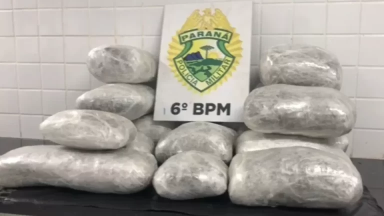 Menor é apreendida com 13,8 kg de maconha em ônibus na rodoviária de Cascavel