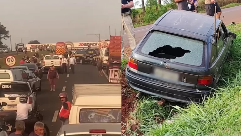 Policial federal fica ferido e suspeito morre em confronto armado na BR-277